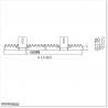 Nylon/Steel Gear Rack 0.67M (GTN2)