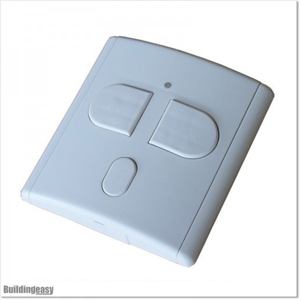 2-Command Radio Wall Button with garage door status query via small button