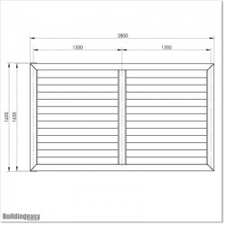 2.8M wide Aluminium Louver Single  Swing Gate in Auckland.
