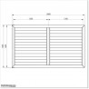2.8M wide Aluminium Louver Single  Swing Gate in Auckland.
