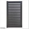 Aluminium Louver Pedestrian Gate 1M wide in Iron Sand With Parts 1.8M high