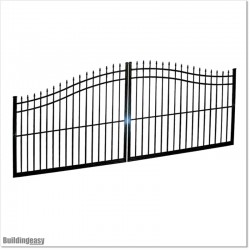 Aluminium Arched Top Double Swing Gate 5M Wide With Parts In Manukau.