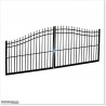 Aluminium Arched Top Double Swing Gate 5M Wide With Parts In Manukau.
