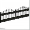 5.8M Wide Aluminium Double Curved Swing Gate  in Auckland.