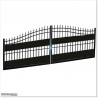 Very Light Aluminium Double Swing Gate 5.5M Wide with Added Privacy.