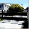 Very Light Aluminium Double Swing Gate 5.5M Wide with Added Privacy.