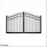 2.7M Wide Aluminium Double Swing Gate Curved Top 1.7M High in Auckland.