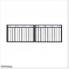 Very Light Ready Made Aluminium Double Swing Gate 3.5MWide & 1.2M High.
