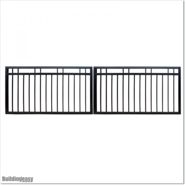 Quality 5M wide Aluminium Double swing Gate With 1.1M High in AKL