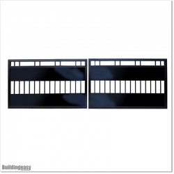 Aluminium Double Swing Gate 3.5M Wide and 1.1M High With More Privacy.