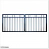 Black Colour 4M Wide Aluminium Double swing Gate in Auckland .