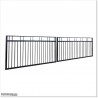 Black Colour 5.4M Wide Aluminium Double swing Gate in Auckland .