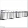 Black Colour 5.8M Wide Aluminium Double swing Gate in Auckland .