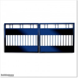 1.5 M High Double Swing Gates With Plates Fitted For 3.6 M Gap in Auckland.