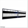 Black Colour 5M Wide Aluminium Double swing Gate in Auckland .