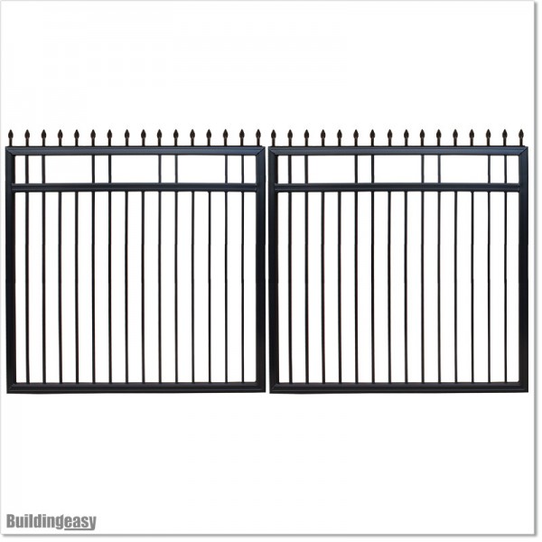 4M Wide Aluminium Swing Gate with Spear Heads For Best Price in Auckland.