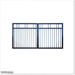 2.9M wide Aluminium Double swing Gate in Auckland.