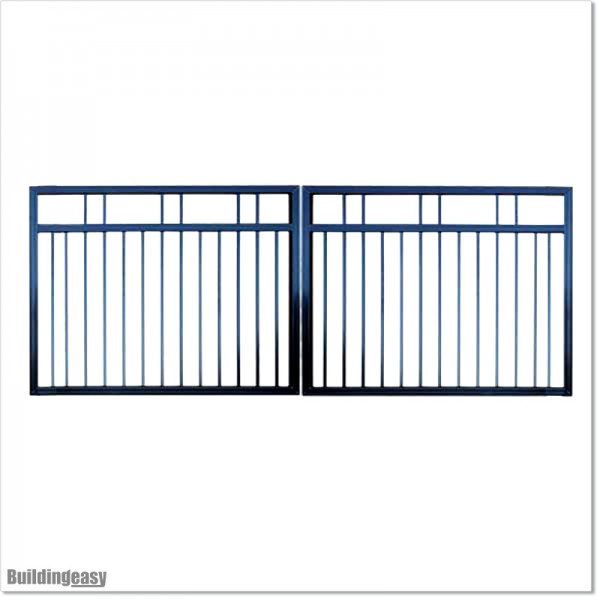 Very Light Aluminium Double Swing Gate 3.78M Wide and 1.7M High.