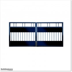 Very Light Aluminium Covered Double Swing Gate 3.1M Wide and 1.7M High.