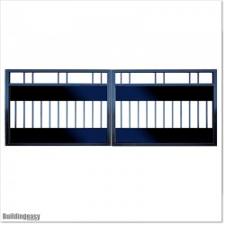 Very Light Aluminium Double Swing Gate 4M Wide and 1.7M High with Privacy