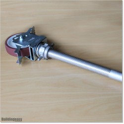 Adjustable 8' Screw Jack Castors 0.6M Long.
