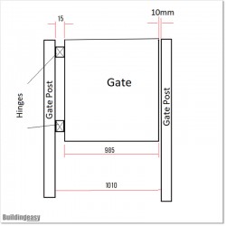 Very Light Aluminium Pedestrian Gates 1M Wide and 1.4M High.
