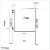 Very Light Aluminium Pedestrian Gates 1M Wide and 1.4M High.