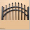 Quality Aluminium Curved Top Pedestrian Gates 1.4M High With Parts.