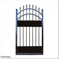 Aluminium Arched Top Pedestrian Gates 1.7M High In Auckland.