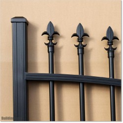 2.7M Wide Aluminium Arch Single Swing Gate includes Parts.