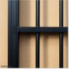 2.7M Wide Aluminium Arch Single Swing Gate includes Parts.