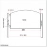 2.9M Wide Arch Aluminium Single swing Gate With Fitting Parts.