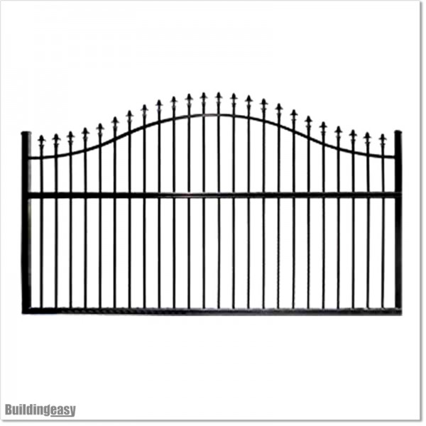2.9M Wide Arch Aluminium Single swing Gate With Fitting Parts.