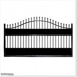 2.9M Wide Arch Aluminium Single swing Gate With Fitting Parts.
