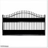2.9M Wide Arch Aluminium Single swing Gate With Fitting Parts.