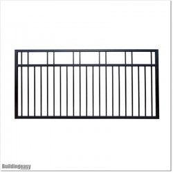 2.5M Wide AluminiumSingle Swing Gate in Auckland black Colour.