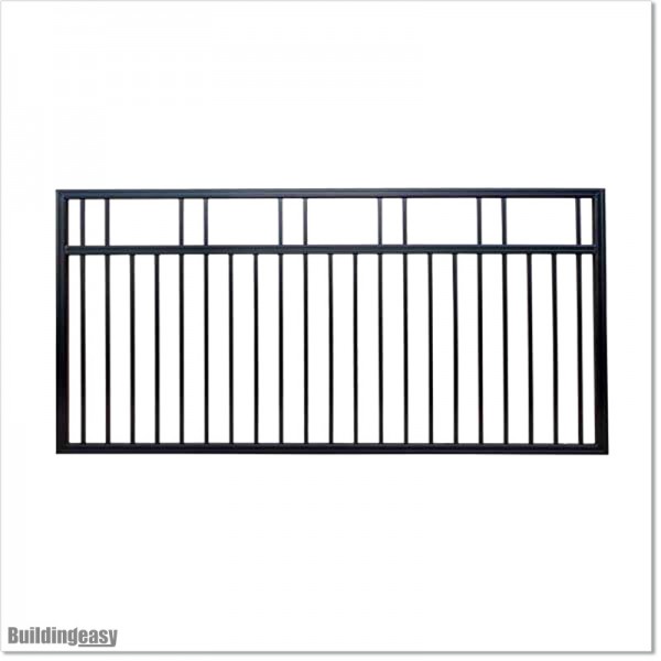 2.5M Wide AluminiumSingle Swing Gate in Auckland black Colour.