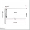 2.7M Wide Aluminium Flat Top Single Swing Gates including Parts in AKL