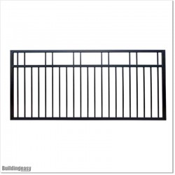 Aluminium Black Colour 1.2 M High Double Swing Gates with 3M Width.