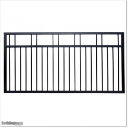 2.9M Wide Aluminium Single Swing Gate in Auckland black Colour.