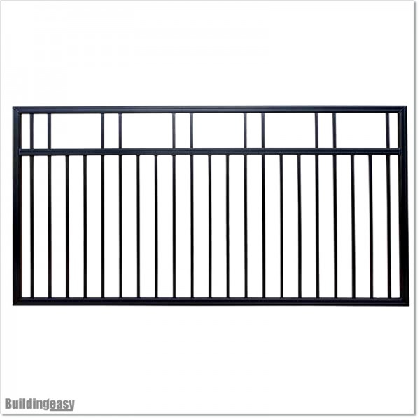 2.9M Wide Aluminium Single Swing Gate in Auckland black Colour.