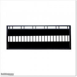 This gate is 2.5M wide and gate height is 1.1M.