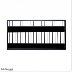 2.5M Wide AluminiumSingle Swing Gate in Auckland black Colour.