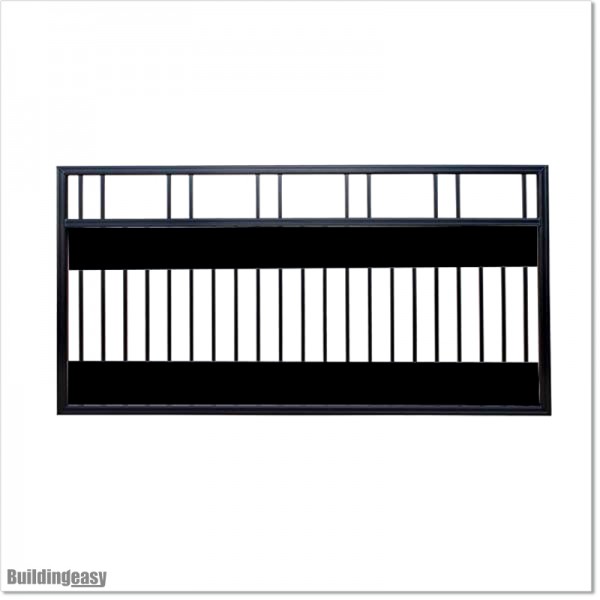 2.5M Wide AluminiumSingle Swing Gate in Auckland black Colour.