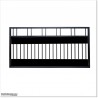 2.5M Wide AluminiumSingle Swing Gate in Auckland black Colour.