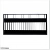 2.7M Wide Aluminium Flat Top Single Swing Gates including Parts in AKL