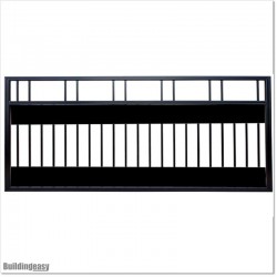 Aluminium Black Colour 1.2 M High Double Swing Gates with 3M Width.