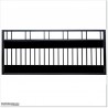 Aluminium Black Colour 1.2 M High Double Swing Gates with 3M Width.