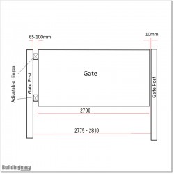 1.7M High Strong 2.7M Wide Aluminium Single Swing Gates in AKL.