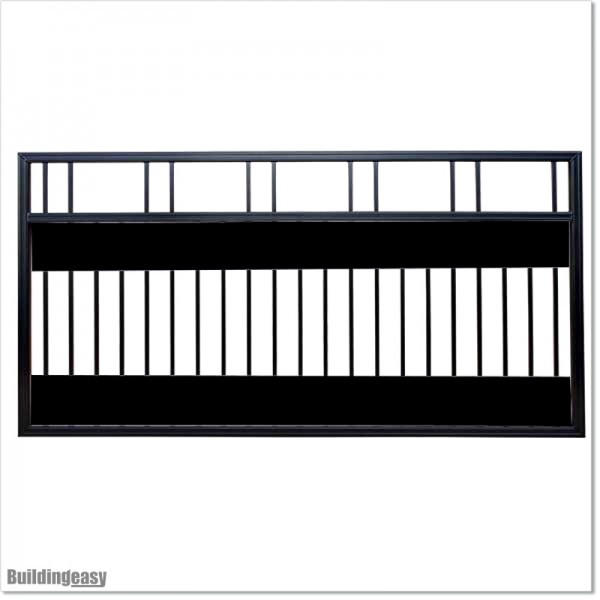 2.9M Wide Aluminium Single Swing Gate in Auckland black Colour.